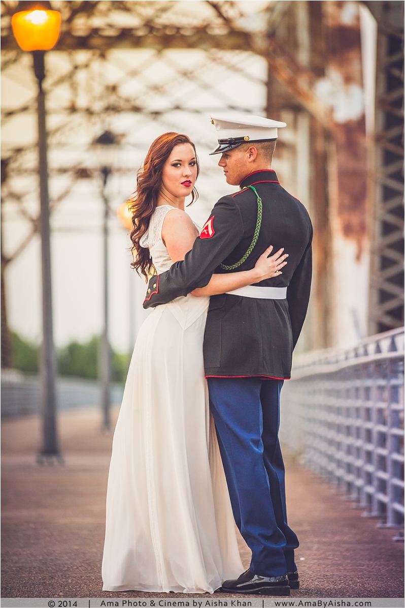 US Marine + Bride to be Engagement Session
