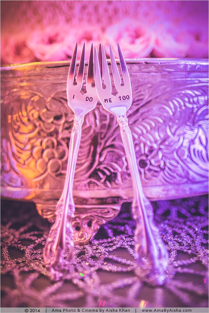 ©2014 | www.AmaByAisha.com | Texas wedding photographer | Love these forks for the wedding cake!