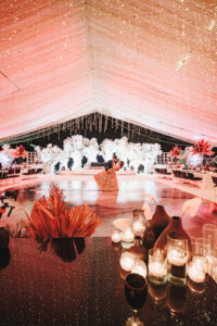 Luxury wedding reception